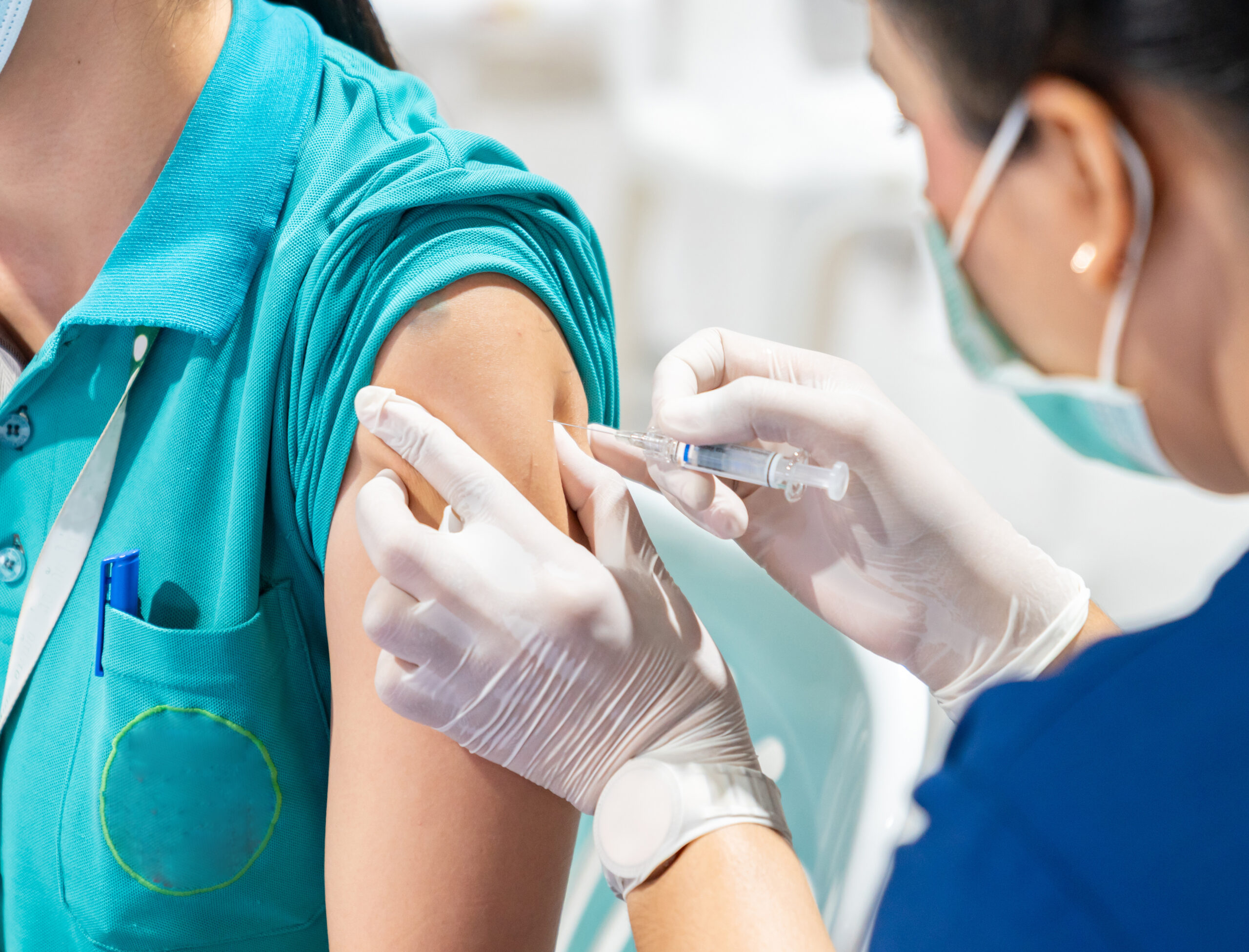 A person having a Travel Vaccine scaled